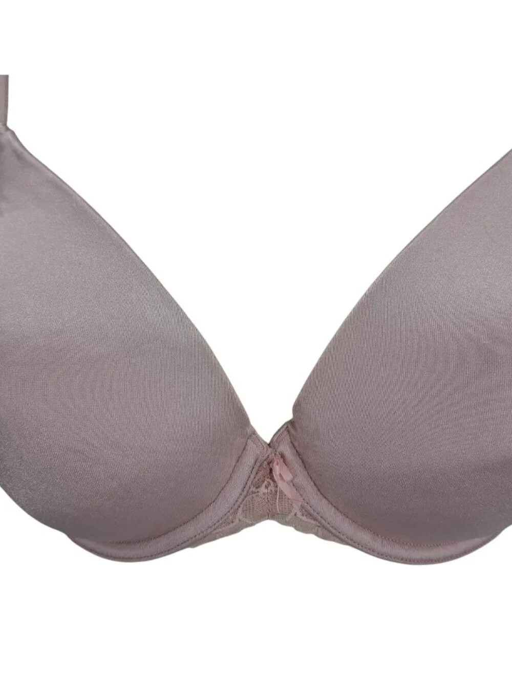 Victorias Secret Angels Full Coverage Underwire Bra Size 34DD Pale Pink Lace